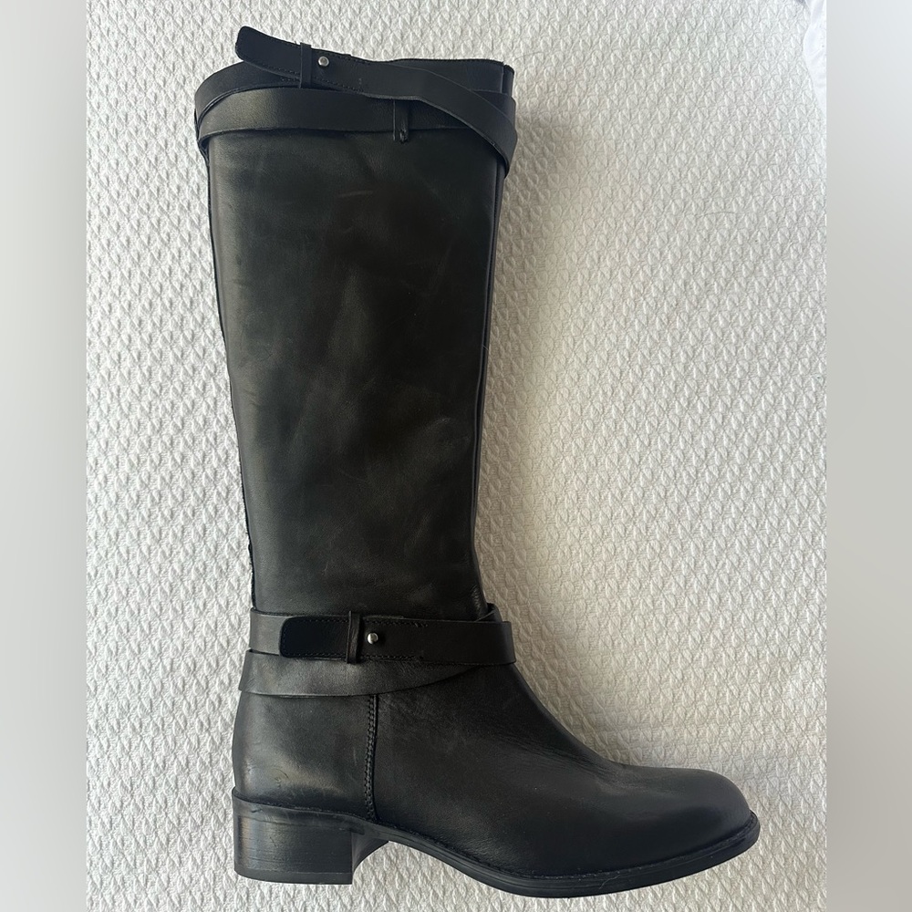 BRAND NEW - Franco Sarto Leather Black Tall Boots